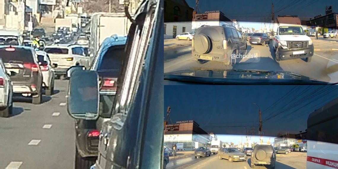 ДТП с машиной скорой помощи случилось на улице Урицкого в Ульяновске