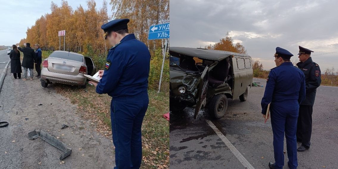 В ДТП под Ульяновском погибли жена водителя УАЗа и пассажирка иномарки