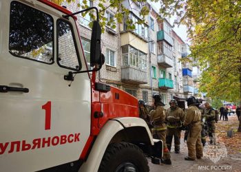 При пожаре в Ульяновске серьёзно пострадал 30-летний мужчина