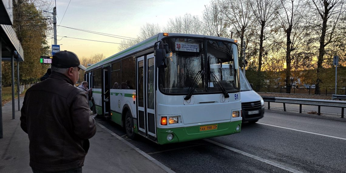 ЛиАЗ большой вместимости вышел на 30-й маршрут в Ульяновске для разгрузки Заволжья