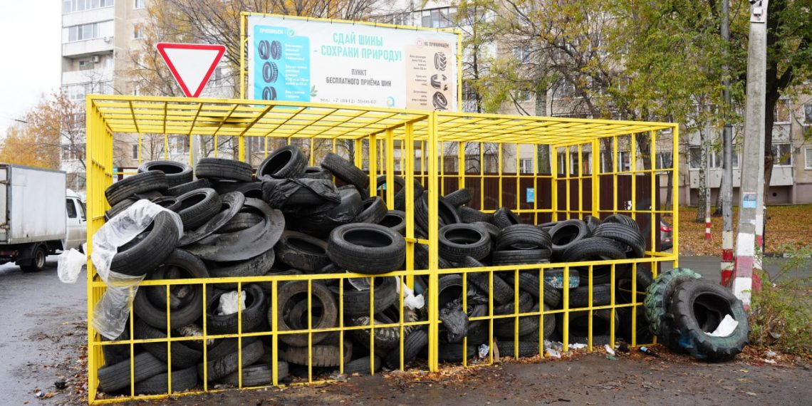 1200 тонн старых шин вывезли с территории Ульяновска с начала 2025 года