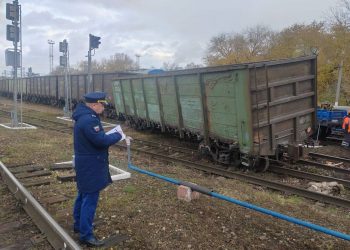 На станции Ульяновск-3 сошел с рельсов грузовой вагон