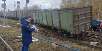 На станции Ульяновск-3 сошел с рельсов грузовой вагон