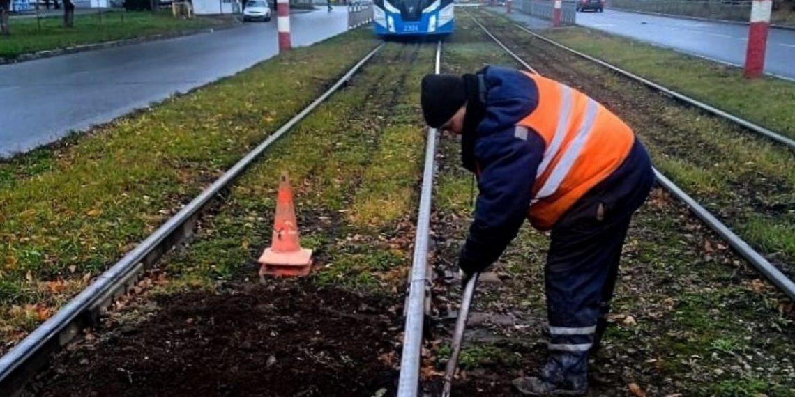 В Ульяновске начался осенний этап регулировки трамвайных путей