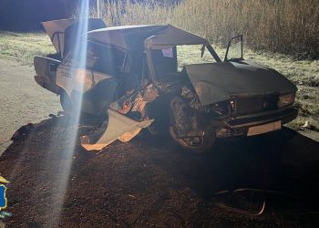 Пьяный водитель без прав на «семёрке» протаранил столб в Новомалыклинском районе