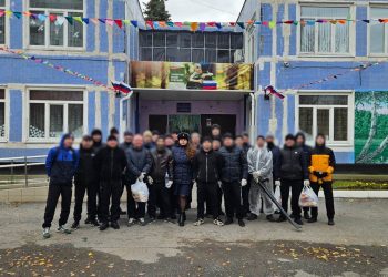 Ульяновские осужденные прибрались на территории детского дома