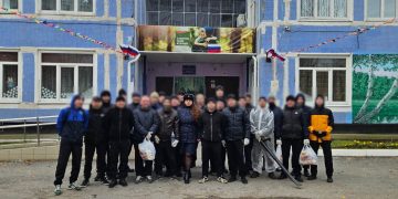 Ульяновские осужденные прибрались на территории детского дома