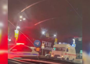 Скорая и маршрутка столкнулись в центре Ульяновска