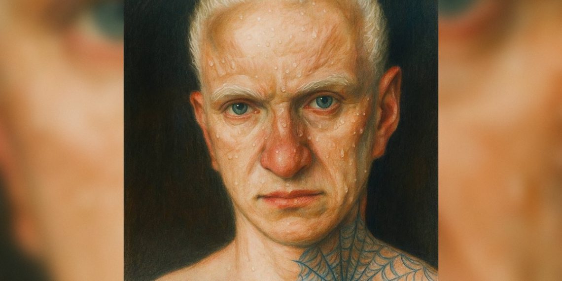 Ульяновская полиция обещает полмиллиона за информацию о преступнике с паутиной на шее