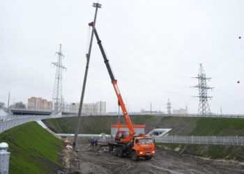 Освещение дорог к Минаевскому мосту в Ульяновске входит в финальную стадию