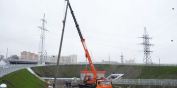 Освещение дорог к Минаевскому мосту в Ульяновске входит в финальную стадию