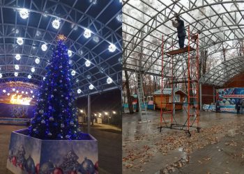 В парке «Прибрежный» создают новогоднюю сказку для ульяновцев