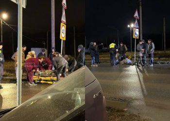 На «зебре» в северной части Ульяновска автомобиль сбил женщину