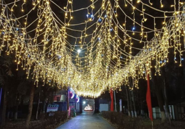 Парки Ульяновска украшают к зимнему сезону и Новому году