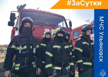 Шесть пожаров потушили за сутки в Ульяновской области