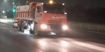 16 тонн пескосоляной смеси использовали для предотвращения гололёда в Ульяновске