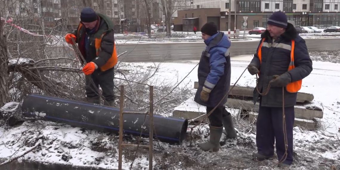 В Ульяновске санируют важный канализационный дюкер над ж/д путями