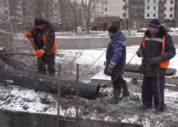 В Ульяновске санируют важный канализационный дюкер над ж/д путями