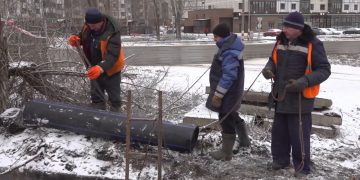 В Ульяновске санируют важный канализационный дюкер над ж/д путями