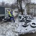 В Ленинском районе Ульяновска установили спецконтейнеры для утилизации старых шин