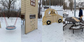 В сквере около ульяновского ДК 1 Мая усилили видеонаблюдение после акта вандализма