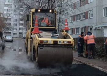 В Ульяновске завершается сезон укладки асфальта
