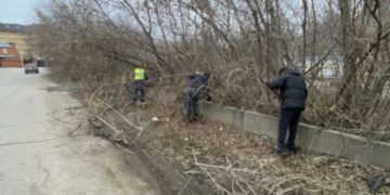 В Ульяновске очищают берег Свияги и приводят в порядок общественные территории