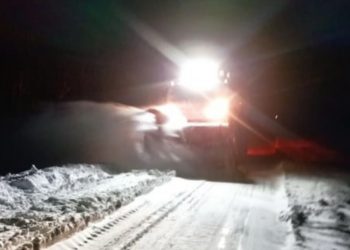 Мощный ротор пробил дорогу в занесённое снегом ульяновское село Анненково