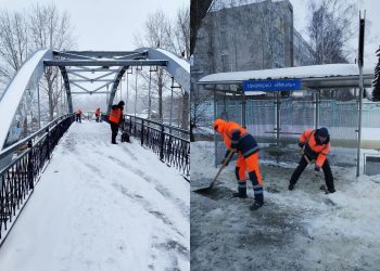 160 дворников вышли на расчистку Ульяновска от снега
