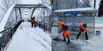 160 дворников вышли на расчистку Ульяновска от снега