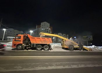 За выходные из Ульяновска вывезли 156 самосвалов снега