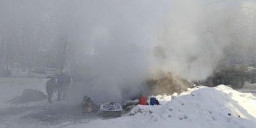 После порыва теплосети в центре Ульяновска образовался новый провал грунта