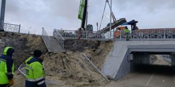 Дефектный лестничный марш на Минаевском мосту в Ульяновске заменят весной