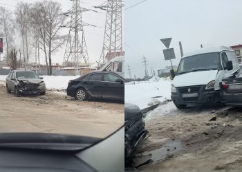 Тройное ДТП на Московском шоссе в Ульяновске создало масштабную пробку