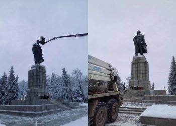 В Ульяновске Ленина оставили без «шапки»