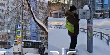 В Ульяновске починили светофор возле школы №47