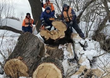 Ульяновские спасатели расчистили русло Свияги для предотвращения паводка