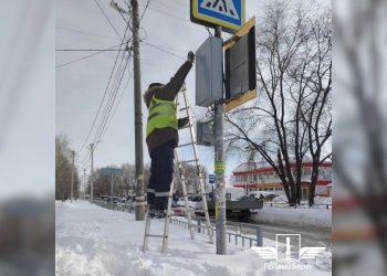 На перекрёстке Рябикова и Отрадной в Ульяновске изменился режим работы светофора