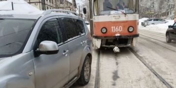 С начала феврали ульяновские водители 30 раз блокировали движение электротранспорта
