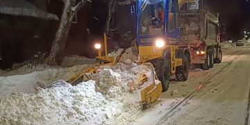 13 улиц расширили ульяновские дорожники в ночь на 3 февраля