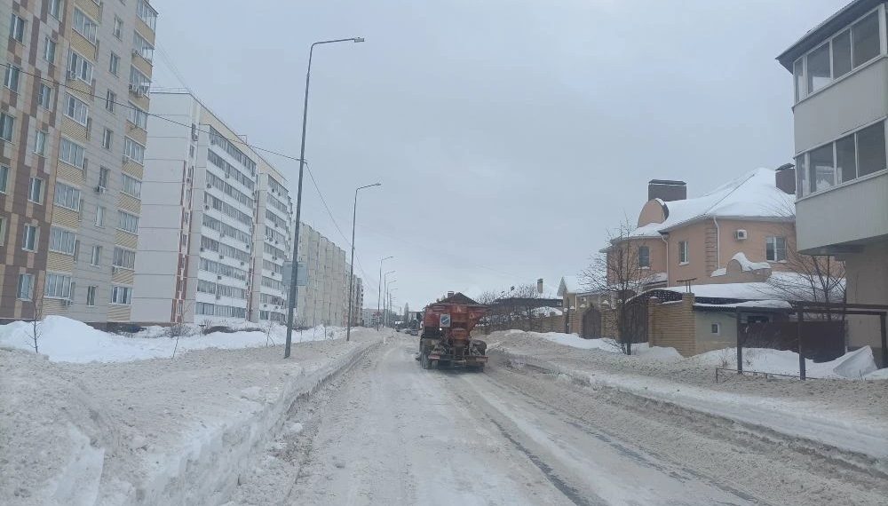 205 тонн противогололедных материалов за сутки использовали ульяновские дорожники