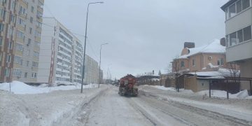 205 тонн противогололедных материалов за сутки использовали ульяновские дорожники