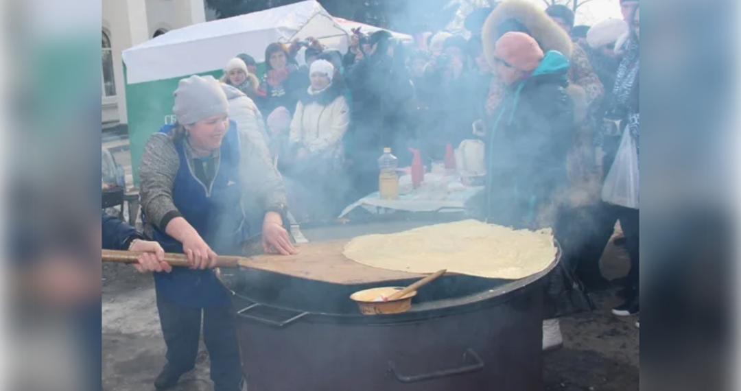 Метровый «Блин-Батюшка» станет главным угощением Масленицы в Сенгилее