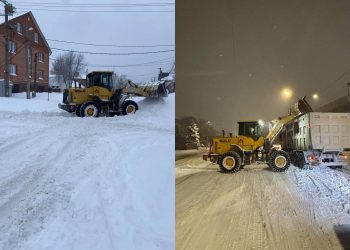 В Ульяновске задействовали сотню машин для ночной уборки снега