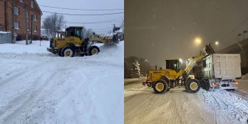 В Ульяновске задействовали сотню машин для ночной уборки снега