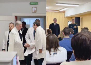 Губернатор Русских навестил раненых воинов СВО в ульяновском госпитале