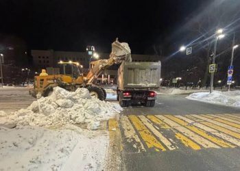 За 24 часа с улиц Ульяновска вывезли 192 самосвала снега