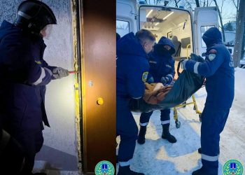 В Ульяновске спасатели эвакуировали пожилого мужчину