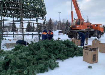 Главная ёлка Ульяновска отправляется на покой