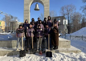 Ульяновцы вышли на борьбу со снегом: город чистят всем миром